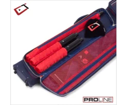 Cuetec 2x4 Navy Pro Line Pool Cue Case -Billiards Supply Store 23 ct pro line 2x4 navy 95 754 main pocket
