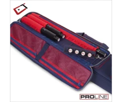 Cuetec 4x8 Navy Pro Line Pool Cue Case -Billiards Supply Store 23 ct pro line 4x8 navy 95 755 main pocket