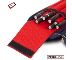 Cuetec 4x8 Navy Pro Line Pool Cue Case -Billiards Supply Store 23 ct pro line 4x8 navy 95 755 paded interior
