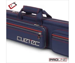 Cuetec 4x8 Navy Pro Line Pool Cue Case -Billiards Supply Store 23 ct pro line 4x8 navy 95 755 zipper detail