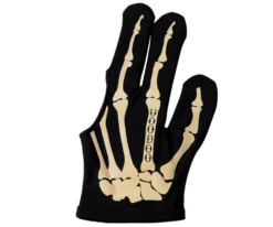 Voodoo Skeleton Pool And Billiard Gloves -Billiards Supply Store bglvod bone 01