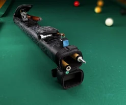 Eight Ball Mafia EBMC23A Skulls Bones & Money 2 Butt 3 Shaft Hard Case -Billiards Supply Store ebmc23a 01 1