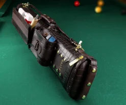 Elite 2 Butt 4 Shaft Brown Leather Case -Billiards Supply Store ecc24 brown 02 1