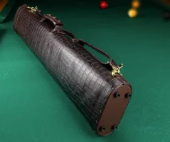 Elite 2 Butt 4 Shaft Brown Leather Case -Billiards Supply Store ecc24 brown 03 2 1