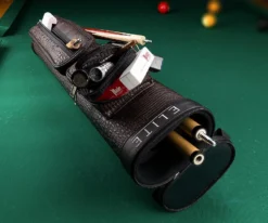 Elite Leatherette 2 Butt 4 Shaft Hard Case -Billiards Supply Store eccp24 brown 01 1