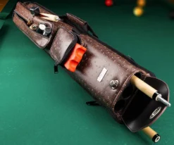 Elite Nexus 3 Butt 5 Shaft Hard Case -Billiards Supply Store ecn35 brown 01 2