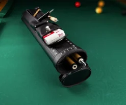 Elite Prime 2 Butt 2 Shaft Hard Case -Billiards Supply Store ecp22 black 01