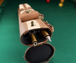 Elite 2x4 Vintage Cue Case Black -Billiards Supply Store ecv24 chestnut 02 1