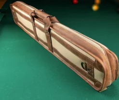 Elite 4x8 Vintage Vinyl Soft Cue Case Chestnut -Billiards Supply Store ecvs48 chestnut 03