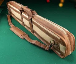 Elite 4x8 Vintage Vinyl Soft Cue Case Black -Billiards Supply Store ecvs48 chestnut 04 2