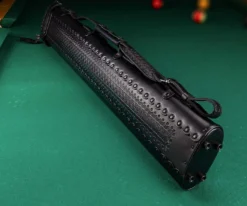 Instroke Southwest 2 Butt 4 Shaft Leather Case -Billiards Supply Store issw24 black 02