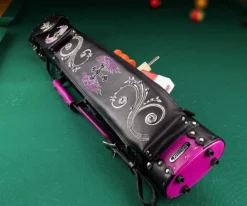 Instroke La Bella Donna 2 Butt 4 Shaft Hard Case - Black -Billiards Supply Store isxb 02