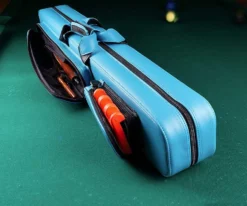 Molinari 2 Butt 4 Shaft Black/Cyan Hybrid Cue Case 9 Molinari 2 Butt 4 Shaft Black/Cyan Hybrid Cue Case -Billiards Supply Store mlcf24 02 3