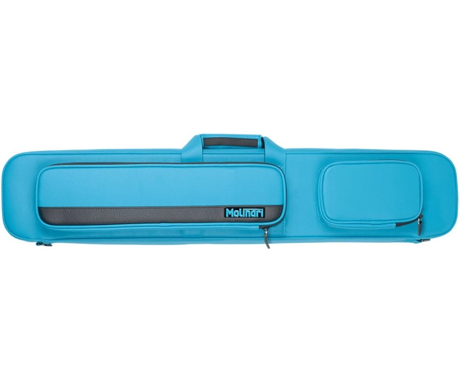 Molinari 3 Butt 6 Shaft Cyan/Black Flat Cue Case 1 Molinari 3 Butt 6 Shaft Cyan/Black Flat Cue Case