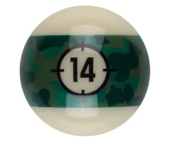 Aramith Camo Single Replacement Balls -Billiards Supply Store rbcam 14ball 01
