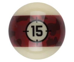 Aramith Camo Single Replacement Balls -Billiards Supply Store rbcam 15ball 01