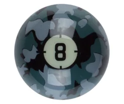 Aramith Camo Single Replacement Balls -Billiards Supply Store rbcam 8ball 01