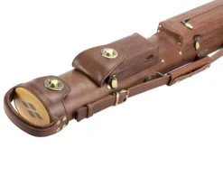 Tango Pampa Chestnut 2 Butt 2 Shaft Leather Cue Case -Billiards Supply Store tapm22 chestnut 03