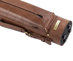 Tango Pampa Chestnut 3 Butt 7 Shaft Leather Cue Case -Billiards Supply Store tapm37 chestnut 04