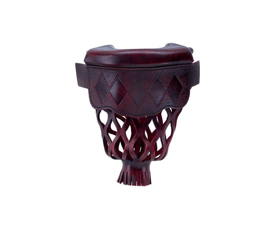 Burgundy Diamond Leather Pocket Set (Set Of 6) 1 Burgundy Diamond Leather Pocket Set (Set Of 6)